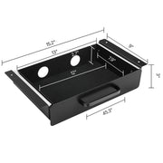 Bild in Galerie-Viewer laden, SucceBuy 13in/22in Under Desk Drawer Slide Out Desktop Storage Box Mounted Pullout Undertable Drawer Organizer for Office Home
