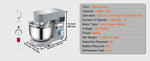 SucceBuy Stand Mixer Electric Dough Mixer with 6 Speeds LCD Screen Timing 5.8 Qt Stainless Steel Bowl Dough Hook Flat Beater