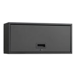 Amocart Metal Wall Cabinet 30x12x14in Floating Garage Tool Cabinet with Up-Flip Door 120 lbs per Shelf Fit for Garage Basement
