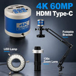 1080P 4K Digital Microscope Full HD Industrial Microscope C-Mount DigitalCamera PCB Welding Mobile Phone Repair Stand Microscope
