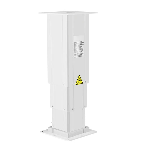 Système de colonne de levage électrique SucceBuy 176 lb, hauteur réglable à trois niveaux de 14,2 po à 31 po avec table élévatrice à commande électrique pour bureau