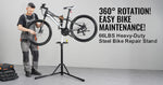 Amocart Bike Repair Stand Heavy-duty Aluminum Adjustable Height Magnetic Tool Tray Telescopic Arm Foldable for Home Shops
