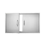 Charger l'image dans la visionneuse de galerie, 【Premium】Amocart BBQ Access Door Double Outdoor Kitchen Stainless Steel Flush Mount Door for BBQ Island Grilling Station Outsid
