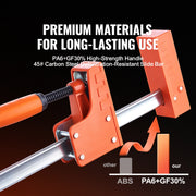 Load image into Gallery viewer, SucceBuy Bar Clamps 2Pcs 50" Parallel Clamp Set F Clamp w/ 1100lbs Load Limit  High-strength Plastic and Carbon Steel Wood clamp
