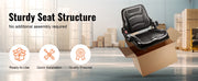 Load image into Gallery viewer, SucceBuy Universal Forklift Seat Fold Down Tractor Seat with Adjustable Angle Back and Micro Switch Comfortable Forklift Seat
