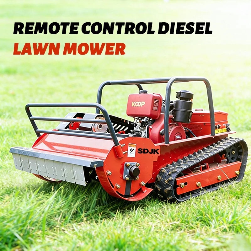 SDJK Mini Remote Control Lawn Mower Robot, Customized All Terrain Weeder for Home Orchard Fast Delivery