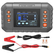 Charger l'image dans la visionneuse de galerie, Amocart Smart Battery Charger 20-Amp Lithium LiFePO4 Lead-Acid (AGM/Gel/SLA) LCD Display Trickle Charger, Boat Motorcycle Use
