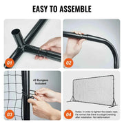 Load image into Gallery viewer, Amocart 12x6FT Soccer Rebounder Net Iron Soccer Training Equipment Sports Football Training Gift Perfect for Solo/Team Practice
