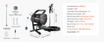 Amocart Stand Airless Paint Sprayer, 650W High Efficiency Airless Sprayer, 3000PSI Electric Paint Sprayer Machine Extension Rod
