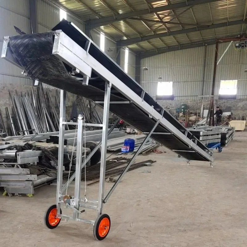 Customizable Folding Incline Conveyor Portable Loading Unloading Electric Adjustable Height Feeder Assembly Line TransportSystem