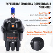 Load image into Gallery viewer, SucceBuy Hydraulic Outboard Steering Kit 90HP Marine Boat Hydraulic Steering System for Single Station Single-Engine Boats Use - AMOCART
