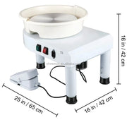 Load image into Gallery viewer, Professional 450W 14in/35cm Electric Clay Pottery Wheel for Adults and Kids for Household Use
