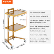 Charger l'image dans la visionneuse de galerie, for Lab Clinic Hospital Salon Amocart 2/3/4/5 Tiers Lab Carts Lab Utility Cart Mobile Medical W/ ABS Material Rolling Cart
