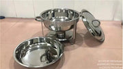 Charger l'image dans la visionneuse de galerie, Amocart 4 Pack Chafing Dish Buffet Set Stainless Steel Chafer w/4 Full Size Pan Round Catering Warmer Server for Party Banquets
