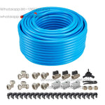 Amocart Air Compressor Line Kit 3/4" HDPE-Aluminum Compressed Air Piping System Compressed Line Tubing Kit for Garages Workshop