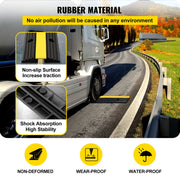 Load image into Gallery viewer, Rubber Speed Bump 1 Channel Driveway Cable Protector Ramp Wire Cover Cord Guard for Parking Lot Warehouses Traffic
