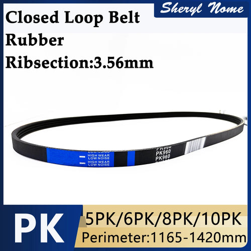 Rubber multi groove belt multi wedge belt PK1165-PK1420 transmission conveyor belt treadmill industrial belt