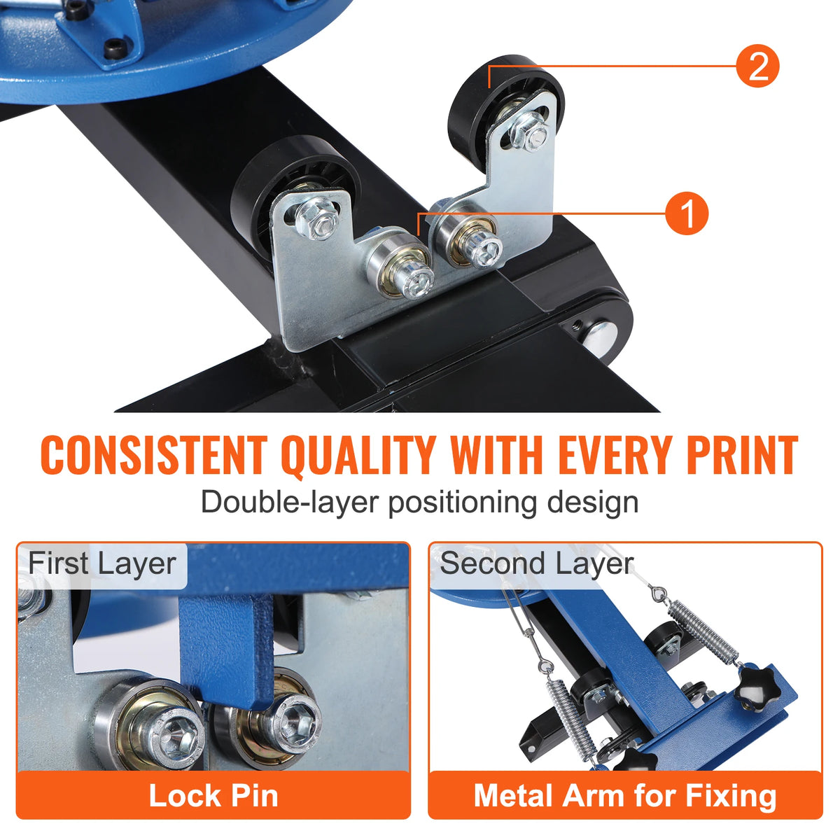 SucceBuy Screen Printing Machine 360° Rotable Silk Screen Printing Press 54x45cm Screen Printing Press Adjustable Tension Amocart