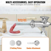 Load image into Gallery viewer, Amocart Manual Meat Grinder 304 Stainless Steel Hand Meat Grinder with Steel Table Clamp Meat Mincer Sausage Maker

