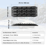 Amocart 10 TON Traction Boards with PP Material Recovery Boards for Off-road Vehicle Car Pickup SUV RV Pair Tire Traction Mats
