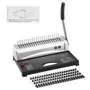 Load image into Gallery viewer, SucceBuy Binding Machine Comb Binding Machine 21Holes Binding 450 Sheets Book Binder Machine with 100 PCS 3/8'' Comb Binding Spines

