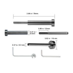 Amocart 20/30/40 Pack Invisible Cable Railing kit T316 Stainless Steel 1/8" Invisible Receiver and Swage Stud End for Post