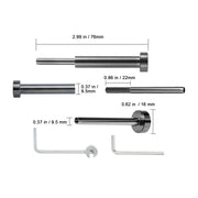 Charger l'image dans la visionneuse de galerie, Amocart 20/30/40 Pack Invisible Cable Railing kit T316 Stainless Steel 1/8" Invisible Receiver and Swage Stud End for Post
