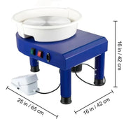 Load image into Gallery viewer, Professional 450W 14in/35cm Electric Clay Pottery Wheel for Adults and Kids for Household Use
