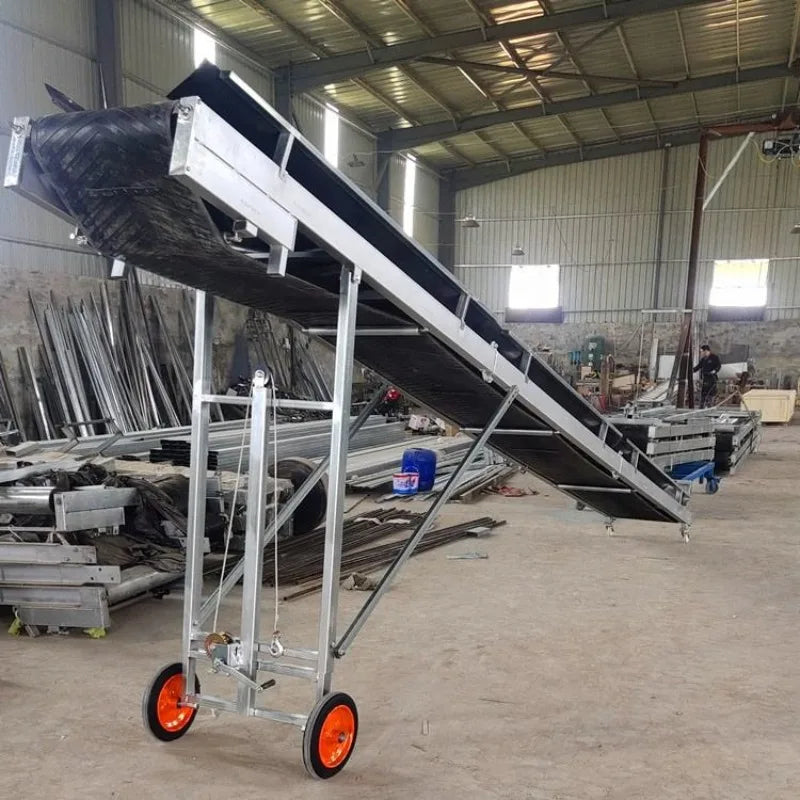 Customizable Incline Feeder & Loading Unloading Machine: Small Folding Conveyor Belt for Assembly Line Transport System
