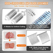 Load image into Gallery viewer, Amocart Commercial Meat Tenderizer Heavy Duty Stainless Steel Meat Tenderizer Machine Quick and Easy Manual Operation Kitchen
