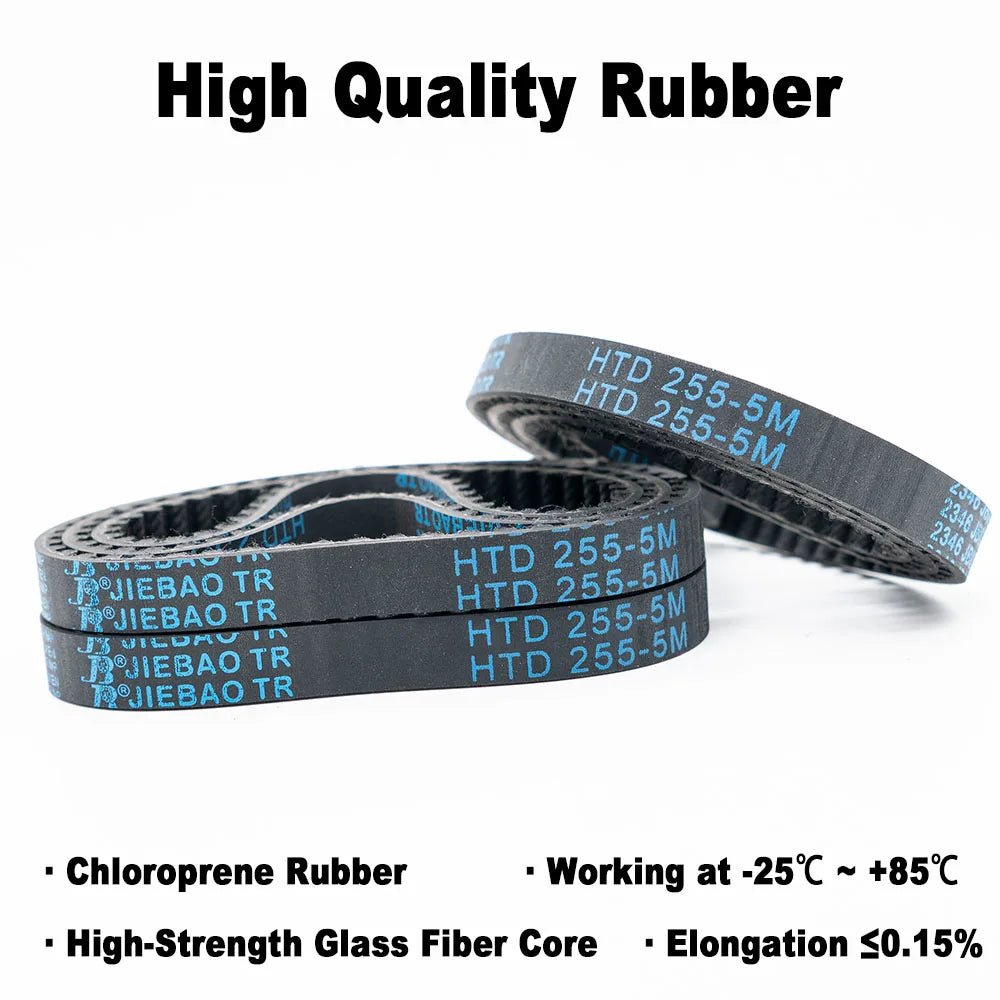 Fast Delivery HTD 5M Timing Belt 250 255 260 265 270 275 280 285 290 295 300 305 310 315 320 325 for Engraving Machine Conveyor