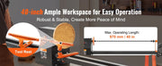 Load image into Gallery viewer, SucceBuy Benchtop Wood Lathe 10in x 18in / 14in x 40in US-120V Power Wood Turning Lathe Machine Variable Speeds for Woodworking

