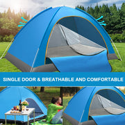 Load image into Gallery viewer, Outdoor Folding Tent Fully Automatic Quick Opening Tent, 1-2 Person Self Driving Camping Tent Cozy Rain Proof Sun Proof Portable
