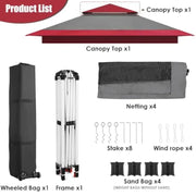 Load image into Gallery viewer, Pop Up Gazebo Tent Outdoor   Easy Set-up Folding Shelter with Netting Metal Fe Sned House Shade Vented for Patio Lawn Party Bac

