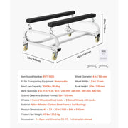 Load image into Gallery viewer, Amocart 1000/1300LBS Watercraft PWC Dolly Jet Ski Stand PWC Cart with 4 Casters &amp; Adjustable Bunks for Moving Kayaks Speedboats
