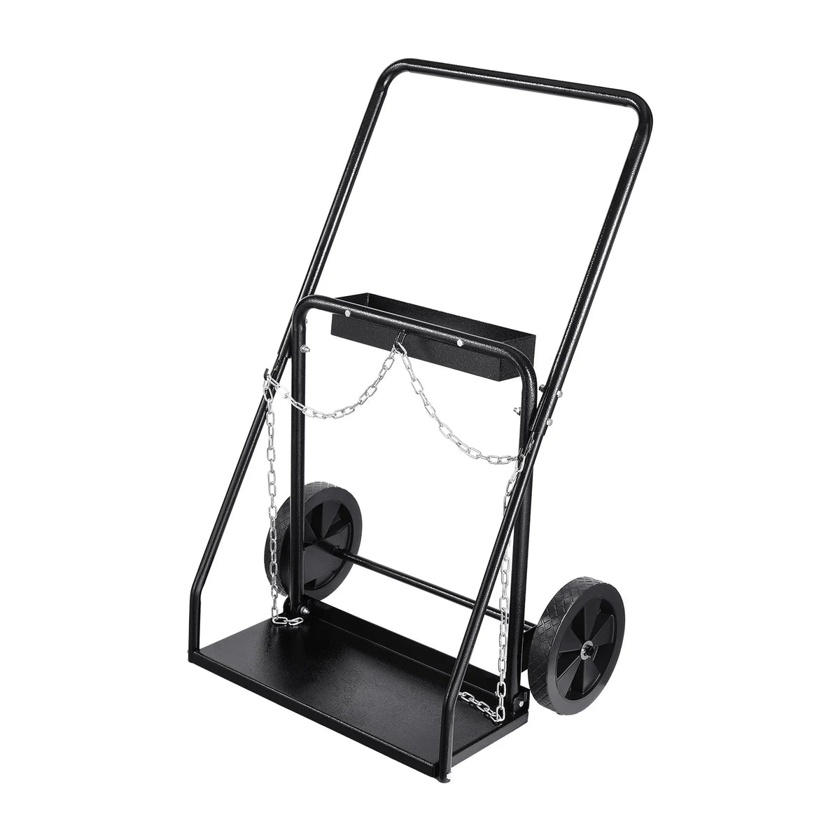 SucceBuy Dual Welding Cylinder Cart Oxygen Acetylene Tank Cart w/ 440LBS Static Capacity for Double 12.5-Inch Dia. Gas Cylinders