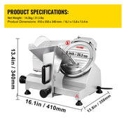 Load image into Gallery viewer, SucceBuy Meat Slicer 8/10inch Carbon Steel Blade Electric Deli Food Slicer Adjustable Thickness Commercial Home Cut Meat Cheese
