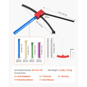 Load image into Gallery viewer, SucceBuy Dirt Bike Tire Changing Tool Kit Fits for Motocross Enduro 16 inch-21 inch Wheels with 2 Irons and Protective Sleeves
