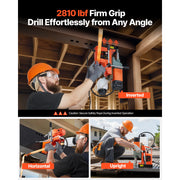 Load image into Gallery viewer, Amocart Magnetic Drill Press Portable Mag Drill Press Adjustable Speed for Metal Surface Industrial and Home Improvement Orange

