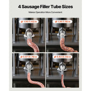 Load image into Gallery viewer, Amocart Electric Sausage Stuffer Stepless Speed Control Foot Pedal Stainless Steel Heavy Duty Sausage Filler w/4 Stuffing Tubes
