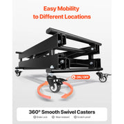 Load image into Gallery viewer, SucceBuy Electric Lift Table 330lbs Capacity Single Scissor Lift Table 8 - 28in Height Adjustable Platform for Material Handling - AMOCART
