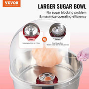 Bild in Galerie-Viewer laden, SucceBuy Electric Cotton Candy Machine Candy Floss Maker Commercial Cotton Candy Machine Stainless Steel Bowl and Sugar Scoop
