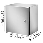 Charger l'image dans la visionneuse de galerie, Amocart NEMA Stainless Steel Enclosure 300x300x200 mm IP66 Waterproof &amp; Dustproof Electrical Junction Box with Mounting Plate
