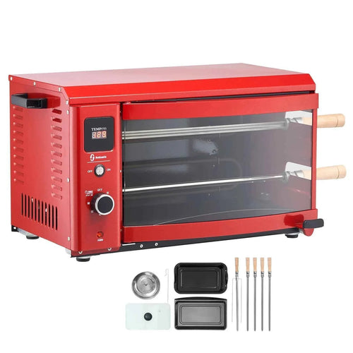 Amocart Shawarma Grill Machine 2 Strings of Barbecue Capacity Chicken Shawarma Cooker Machine for Restaurant Kitchen Parties