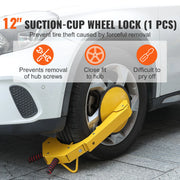 Charger l'image dans la visionneuse de galerie, Amocart Wheel Lock Clamp 1/2 Pack Trailer Wheel Lock Heavy-Duty Anti Theft Tire Lock Adjustable Tire Boot Lock Tire Claw for RV
