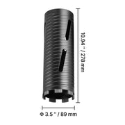 Bild in Galerie-Viewer laden, SucceBuy Core Drill Bit Internal Thread Diamond Dry Coring Bit w 3 Adapters Pilot Drill and Hex Wrench for Concrete Red Bricks
