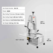 Charger l'image dans la visionneuse de galerie, Amocart Commercial Electric Meat Bandsaw 650W 1800W Stainless Steel Countertop Bone Sawing Machine Frozen Fish Cutter for Pork

