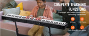 Charger l'image dans la visionneuse de galerie, SucceBuy Clavier de piano numérique 88 touches semi-lestées, taille standard, portable, 1000 sonorités pour débutants
