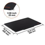 Load image into Gallery viewer, Amocart Electric Warming Tray 16.5"x 23.6"/11" Portable Tempered Glass Heating Tray with Temperature Control Perfect for Dinner
