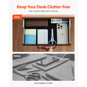 Bild in Galerie-Viewer laden, SucceBuy 13in/22in Under Desk Drawer Slide Out Desktop Storage Box Mounted Pullout Undertable Drawer Organizer for Office Home

